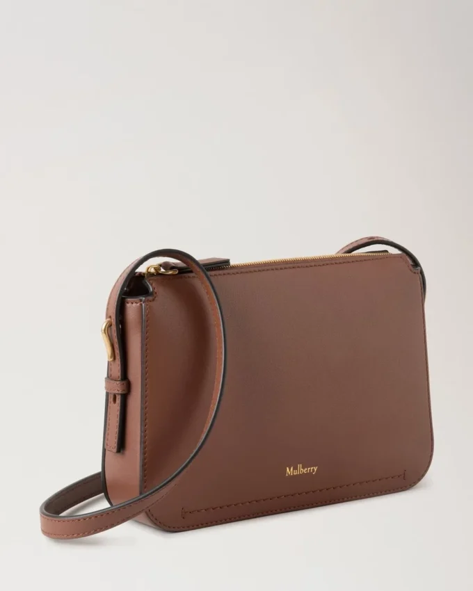 Clovelly Pouch Bright Oak Micro Classic Grain Geschenke