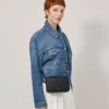 Clovelly Pouch Schwarz Micro Classic Grain Geschenke