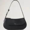 Clovelly-Umhängetasche in Schwarz mit Micro Classic Grain Clovelly-Umhängetasche in Schwarz mit Micro Classic Grain