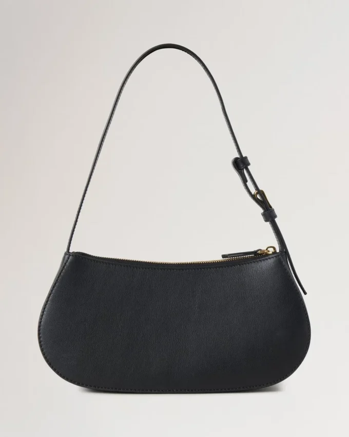 Clovelly-Umhängetasche in Schwarz mit Micro Classic Grain Clovelly-Umhängetasche in Schwarz mit Micro Classic Grain