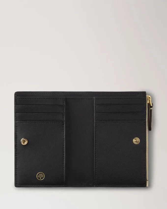 Continental Bifold Zipper-Geldbörse Chalk Small Classic Grain Continental Bifold Zipper-Geldbörse Chalk Small Classic Grain