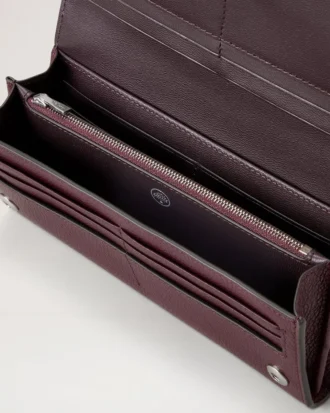Continental-Brieftasche Black Cherry Small Classic Grain