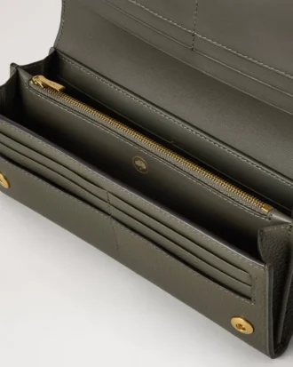 Continental-Brieftasche, Juniper Green, Small Classic Grain