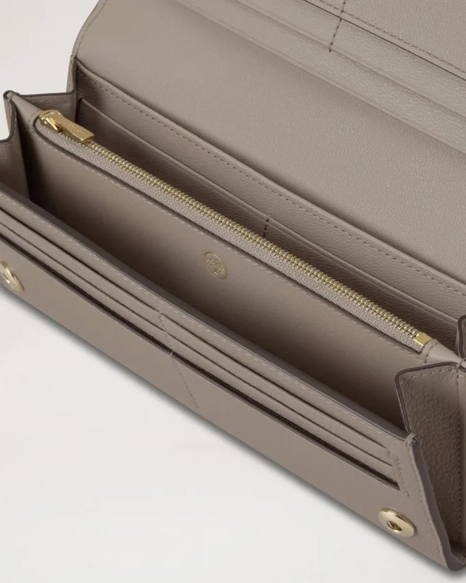 Continental-Brieftasche Kaschmir Taupe Small Classic Grain Continental-Brieftasche Kaschmir Taupe Small Classic Grain