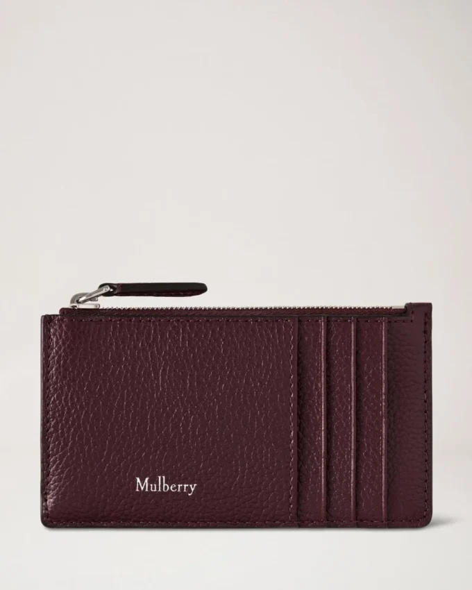 Continental Langer Kartenhalter mit Reißverschluss Black Cherry Small Classic Grain Continental Langer Kartenhalter mit Reißverschluss Black Cherry Small Classic Grain