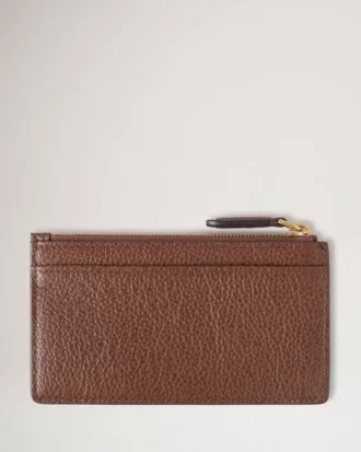 Continental Langer Kartenhalter mit Reißverschluss Eiche zweifarbig Small Classic Grain