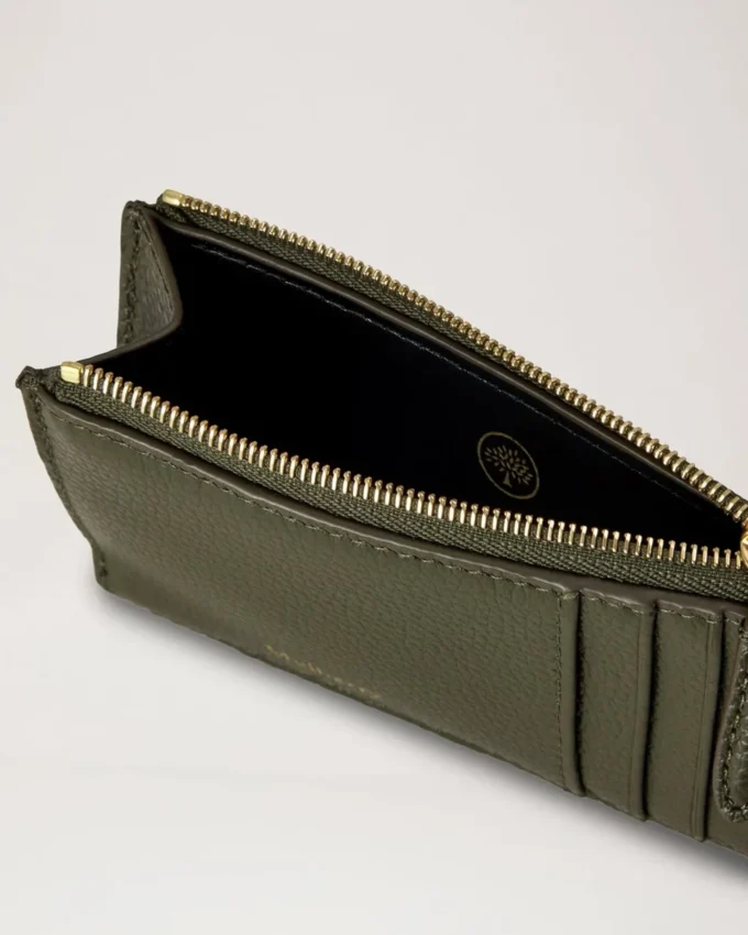 Continental Langer Kartenhalter mit Reißverschluss, Juniper Green, Small Classic Grain Continental Langer Kartenhalter mit Reißverschluss, Juniper Green, Small Classic Grain