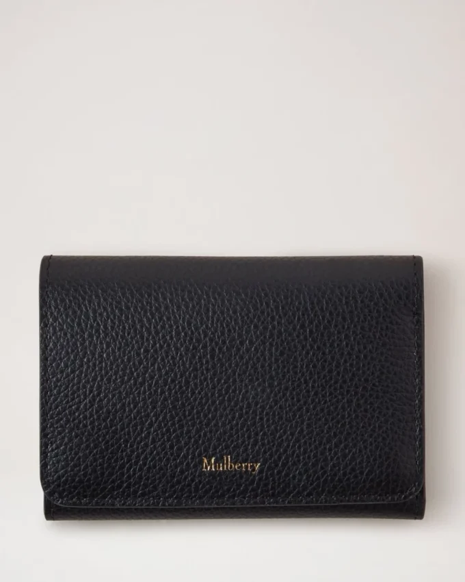 Continental Trifold Schwarz Small Classic Grain Herren