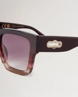 Cora Sonnenbrille Black Cherry Bio-Acetat-Sonnenbrille