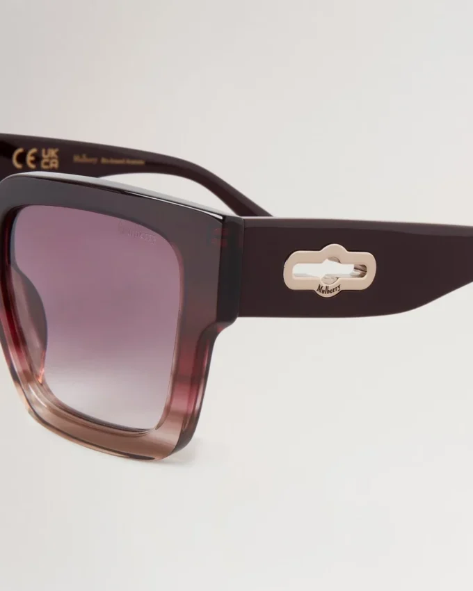 Cora Sonnenbrille Black Cherry Bio-Acetat-Sonnenbrille Cora Sonnenbrille Black Cherry Bio-Acetat-Sonnenbrille