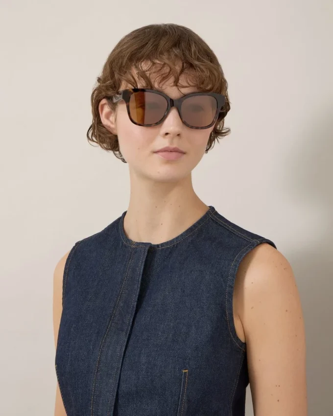 Daisy Sonnenbrille aus Bio-Acetat in Schildpattoptik & Bio-Nylon Daisy Sonnenbrille aus Bio-Acetat in Schildpattoptik & Bio-Nylon
