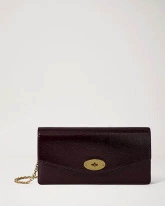 Darley Clutch Deep Aubergine Lackleder Damen