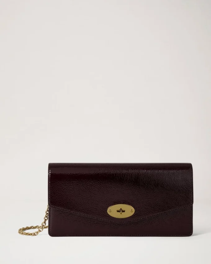 Darley Clutch Deep Aubergine Lackleder Damen Darley Clutch Deep Aubergine Lackleder Damen