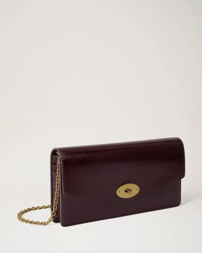 Darley Clutch Deep Aubergine Lackleder Damen Darley Clutch Deep Aubergine Lackleder Damen