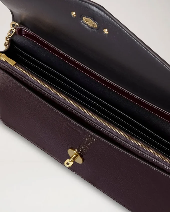 Darley Clutch Deep Aubergine Lackleder Damen Darley Clutch Deep Aubergine Lackleder Damen
