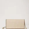 Darley Clutch Ecru & Bright Oak Raffia & Lederbesatz Darley Clutch Ecru & Bright Oak Raffia & Lederbesatz