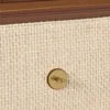 Darley Clutch Ecru & Bright Oak Raffia & Lederbesatz Darley Clutch Ecru & Bright Oak Raffia & Lederbesatz