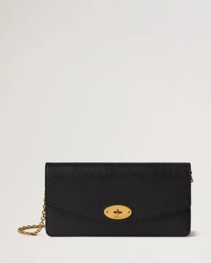 Darley Clutch Schwarz Kleine klassische Narbung Damen Darley Clutch Schwarz Kleine klassische Narbung Damen