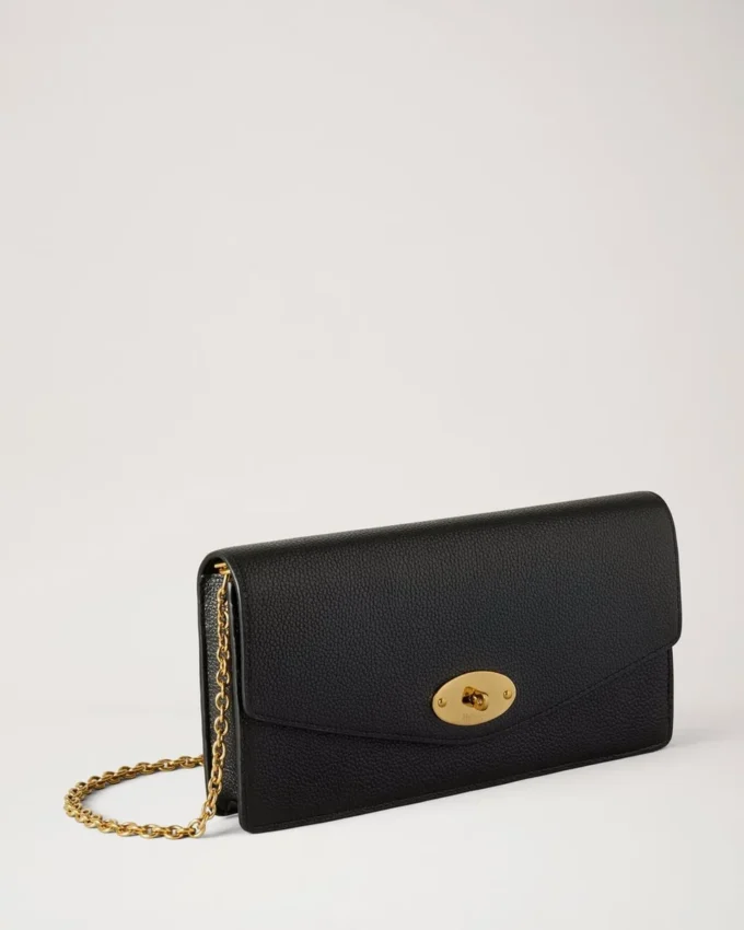 Darley Clutch Schwarz Kleine klassische Narbung Damen Darley Clutch Schwarz Kleine klassische Narbung Damen