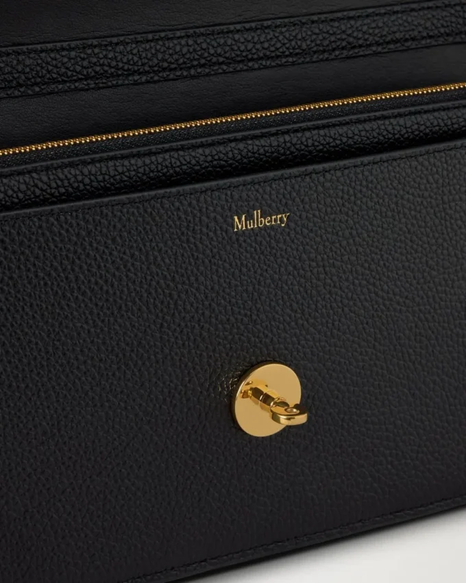 Darley Clutch Schwarz Kleine klassische Narbung Damen Darley Clutch Schwarz Kleine klassische Narbung Damen