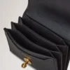 Darley Concertina-Brieftasche Schwarz Kleine klassische Narbung