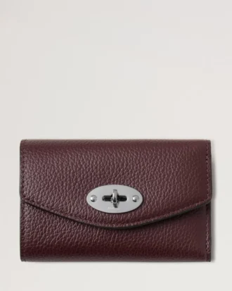 Darley gefaltete Mehrfach-Kartenbrieftasche Black Cherry Small Classic Grain