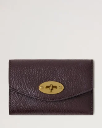 Darley gefaltete Mehrfach-Kartenbrieftasche Ebony Small Classic Grain