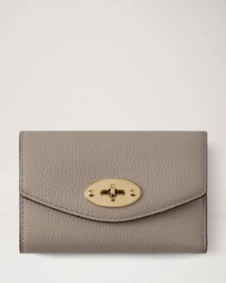Darley gefaltete Mehrfach-Kartenbrieftasche Kaschmir Taupe Small Classic Grain