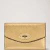 Darley gefaltete Mehrfach-Kartenbrieftasche Somerset Gold Grainy Metallic