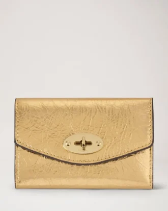 Darley gefaltete Mehrfach-Kartenbrieftasche Somerset Gold Grainy Metallic