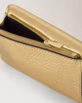 Darley gefaltete Mehrfach-Kartenbrieftasche Somerset Gold Grainy Metallic