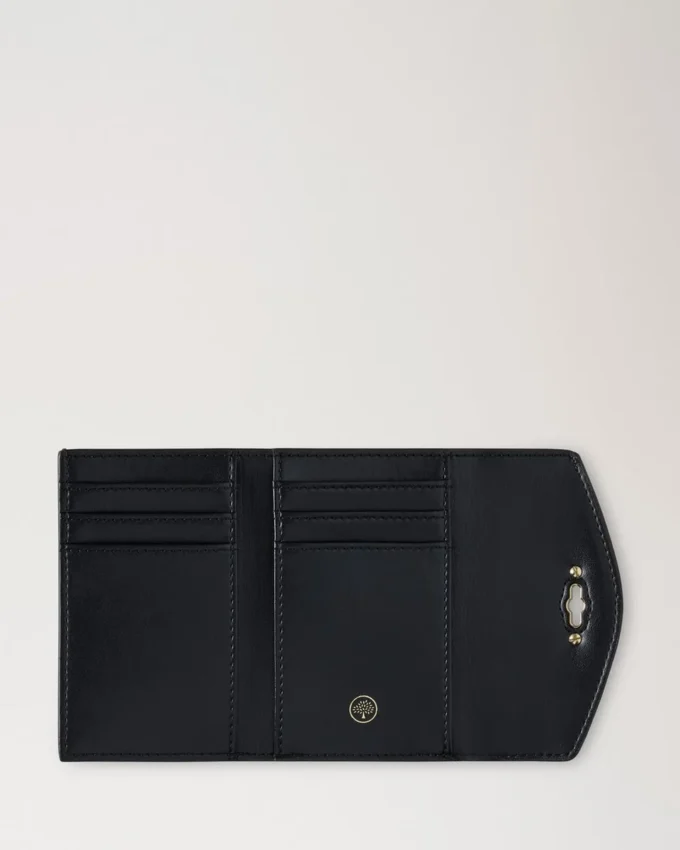 Darley gefaltete Mehrfach-Kartenbrieftasche, tief aubergine, Small Classic Grain