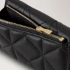 Darley gefaltete Multi-Kartenbrieftasche, schwarz, gestepptes Nappaleder Darley gefaltete Multi-Kartenbrieftasche, schwarz, gestepptes Nappaleder