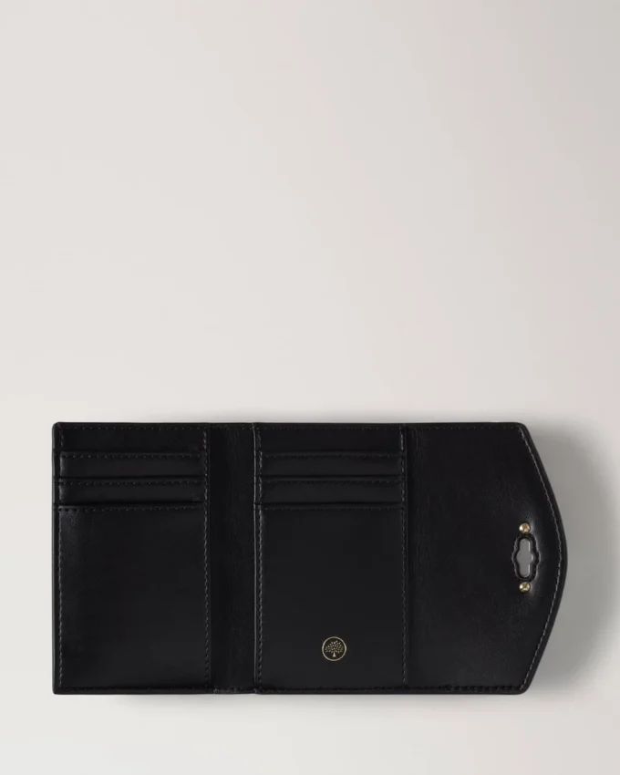 Darley gefaltete Multi-Kartenbrieftasche, schwarz, gestepptes Nappaleder Darley gefaltete Multi-Kartenbrieftasche, schwarz, gestepptes Nappaleder