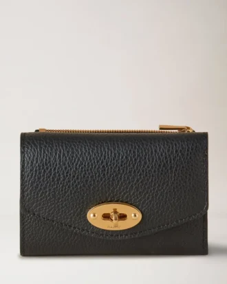 Darley gefaltete Multi-Kartenbrieftasche, schwarz, Small Classic Grain