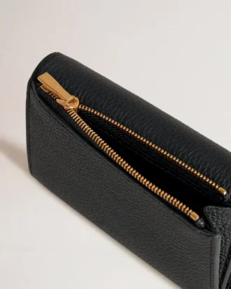 Darley gefaltete Multi-Kartenbrieftasche, schwarz, Small Classic Grain