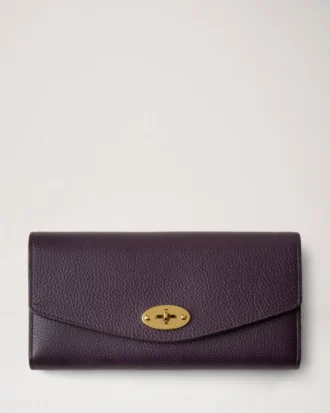 Darley Geldbörse Deep Aubergine Small Classic Grain