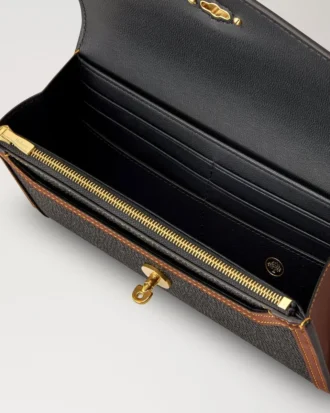 Darley Geldbörse Schwarz & Cognac Bio-basiertes Scotchgrain