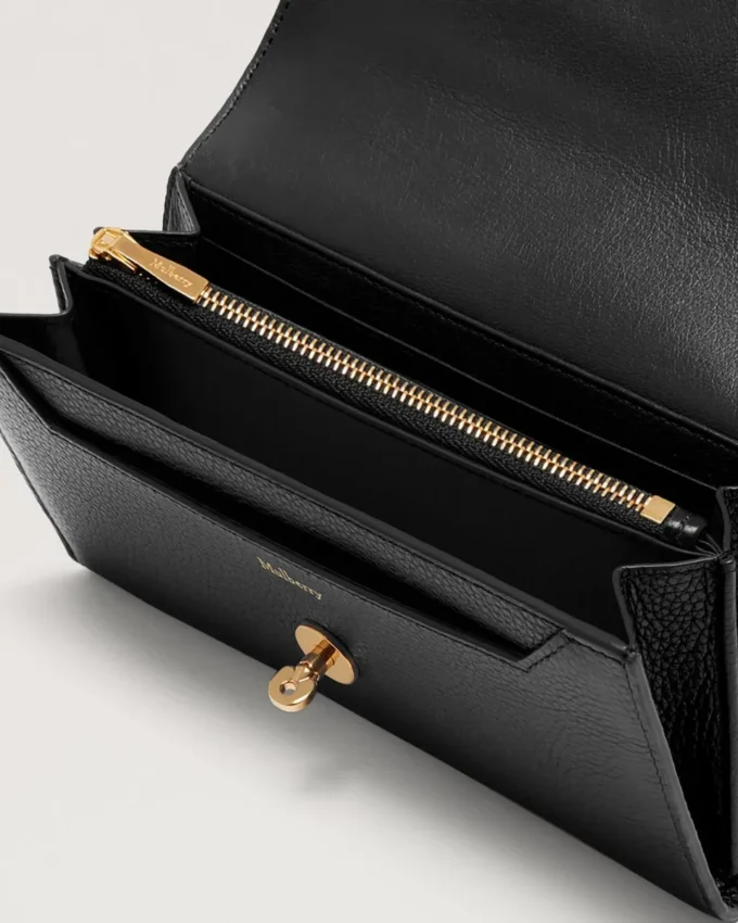 Darley Geldbörse Schwarz Small Classic Grain Damen Darley Geldbörse Schwarz Small Classic Grain Damen