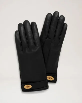 Darley-Handschuhe Schwarzes glattes Nappa-Leder Schals & Mützen Darley-Handschuhe Schwarzes glattes Nappa-Leder Schals & Mützen
