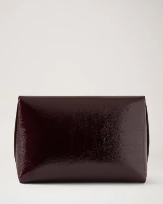 Darley Kosmetiktasche Deep Aubergine Lackleder Damen