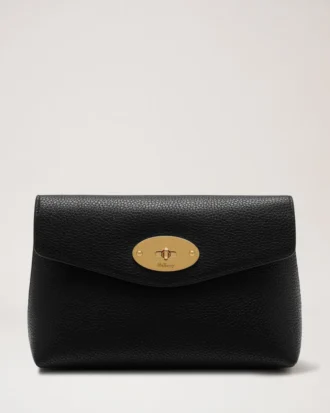 Darley Kosmetiktasche Schwarz Small Classic Grain