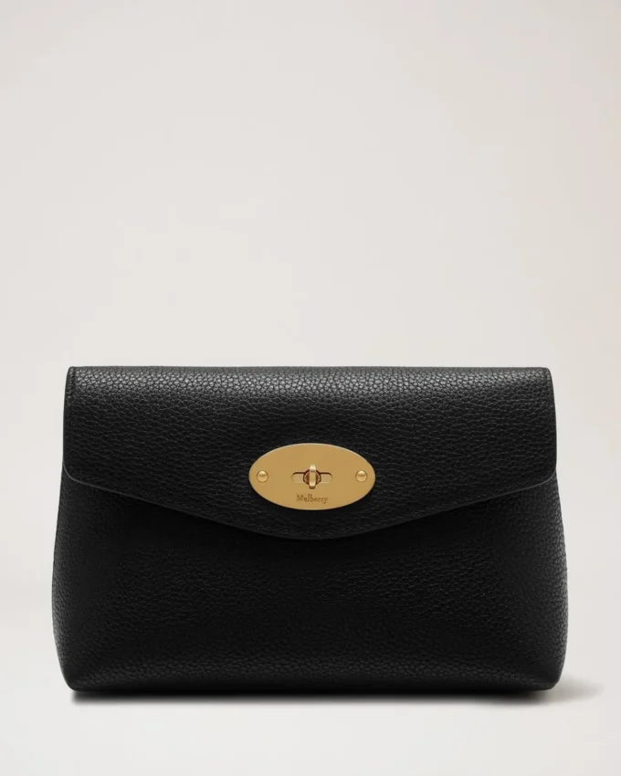 Darley Kosmetiktasche Schwarz Small Classic Grain