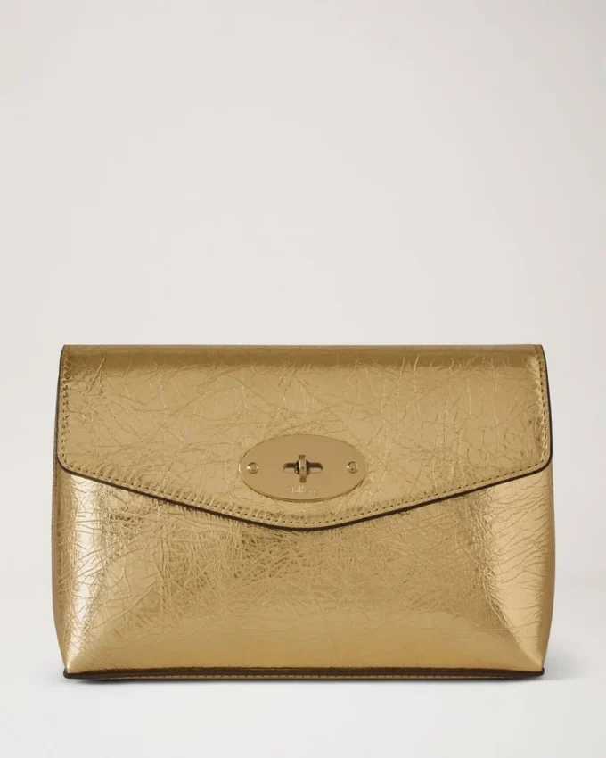 Darley Kosmetiktasche Somerset Gold Grainy Metallic