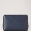 Darley Kosmetiktasche Stormy Blue Straußenleder Damen Darley Kosmetiktasche Stormy Blue Straußenleder Damen