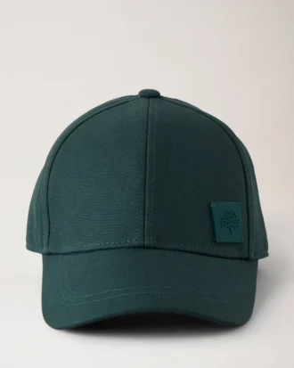 Einfarbige Baseballkappe aus Baumwolle in Mulberry Green für Herren