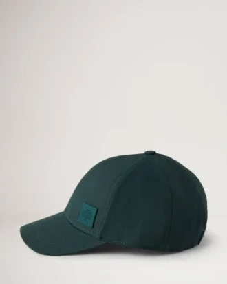 Einfarbige Baseballkappe aus Baumwolle in Mulberry Green für Herren