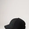 Einfarbige Baseballkappe Schwarz Bio-Baumwolle Damen Einfarbige Baseballkappe Schwarz Bio-Baumwolle Damen