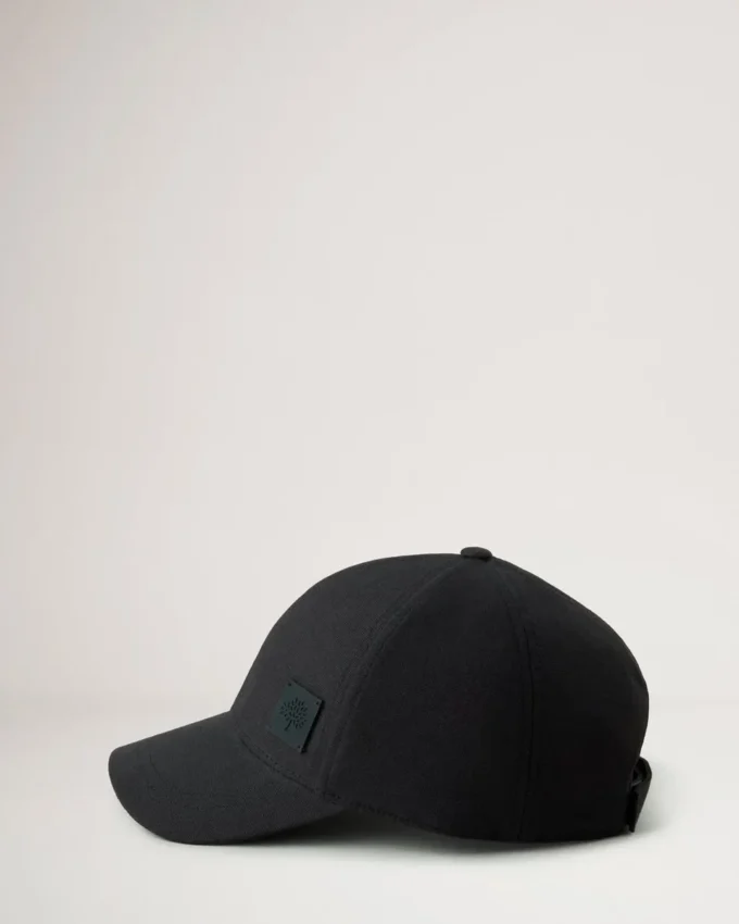 Einfarbige Baseballkappe Schwarz Bio-Baumwolle Damen Einfarbige Baseballkappe Schwarz Bio-Baumwolle Damen