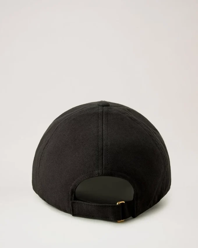 Einfarbige Baseballkappe Schwarz Bio-Baumwolle Damen Einfarbige Baseballkappe Schwarz Bio-Baumwolle Damen